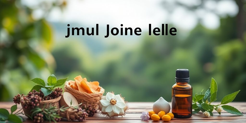 Natural remedies for swollen joints in a serene setting.