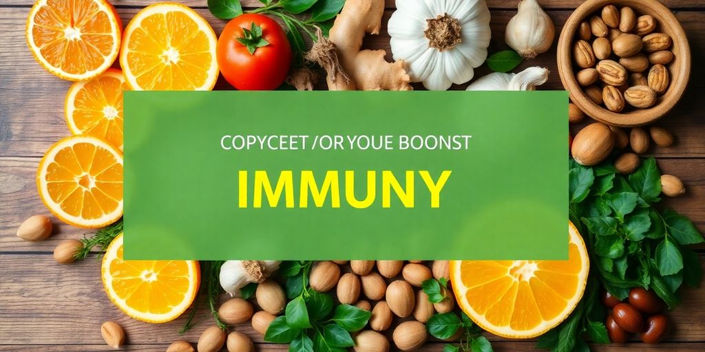 Natural foods and herbs for boosting immune system health.