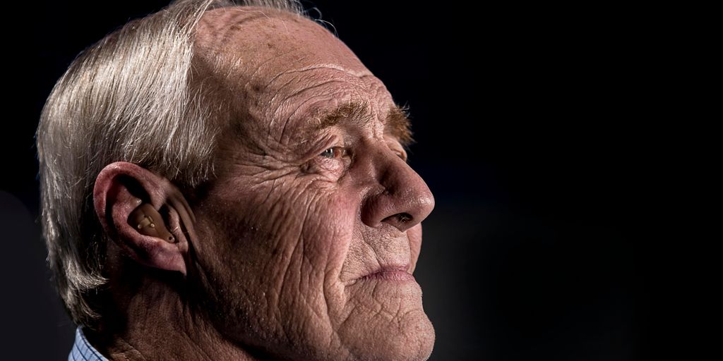 side view of man's face